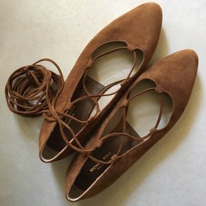 Michael Kors Collection Cadence Suede Flat
